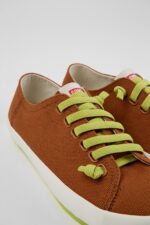 Peu Rambla Beige textile sneakers for women