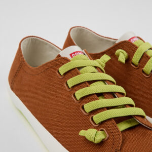 Peu Rambla Beige textile sneakers for women