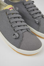 Peu Rambla Gray Textile Sneaker for Women