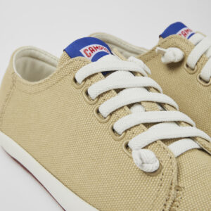 Peu Rambla Beige Textile Sneaker for Women