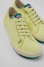 Peu Rambla Yellow Recycled Cotton Women's Sneakers.