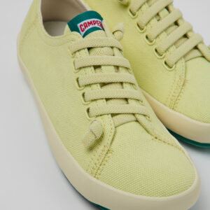 Peu Rambla Yellow Recycled Cotton Women's Sneakers.