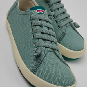 Peu Rambla Green Recycled Cotton Sneakers for Women.