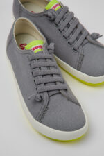 Peu Rambla Gray Recycled Cotton Women's Sneakers.