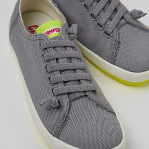 Peu Rambla Gray Recycled Cotton Women's Sneakers.