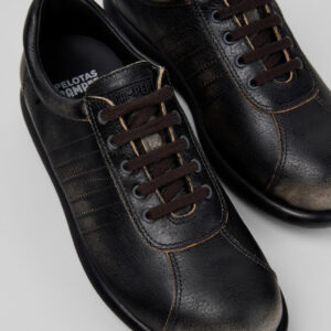 Pelotas Gray Leather Shoes for Women.