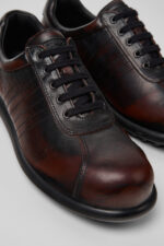 Pelotas Burgundy Leather Shoes for Women.