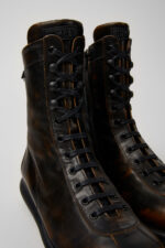 Pelotas Black-brown leather boots for men