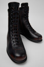 Pelotas Multicolor Leather Mid Boots for Men.