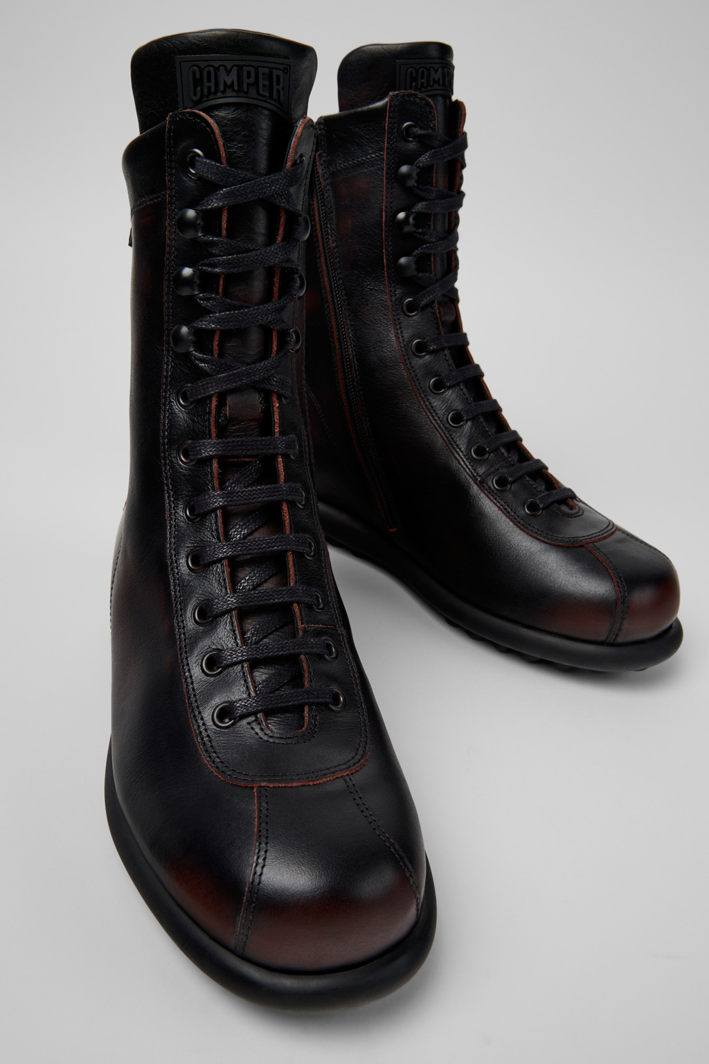 Pelotas Multicolor Leather Mid Boots for Men.
