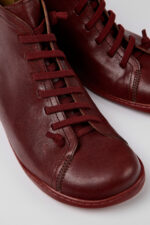 Peu Brown leather ankle boots for men