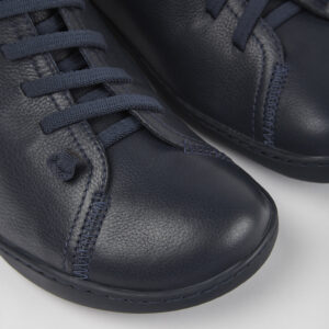 Peu Blue leather ankle boots for men
