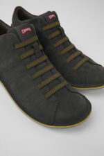Beetle Dark gray nubuck ankle boots for men
