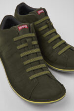 Beetle Green nubuck sneakers