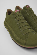 Beetle Green Textile/Nubuck Basket Bootie for Men