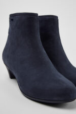Helena Blue Nubuck Ankle Boots for Women.