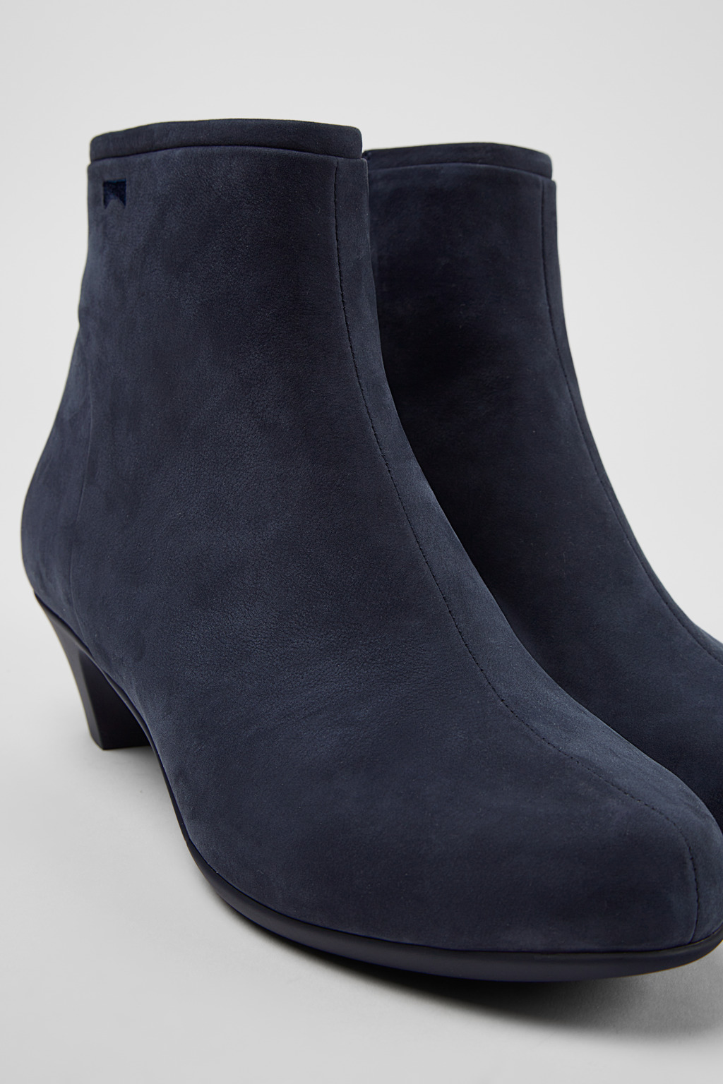 Helena Blue Nubuck Ankle Boots for Women.