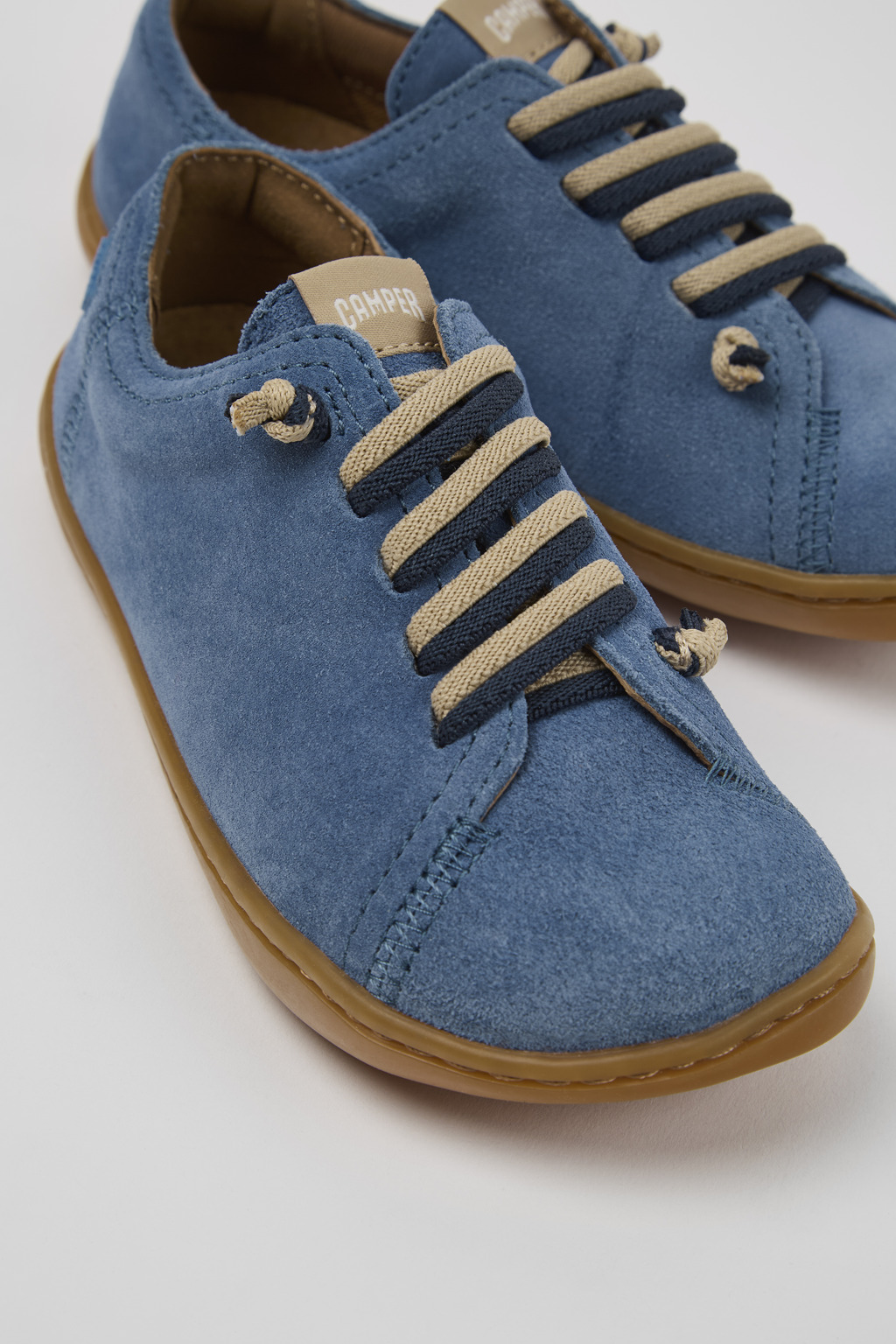 Peu Blue Nubuck Kids' Shoe.