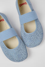 Right Blue nubuck ballerinas for kids