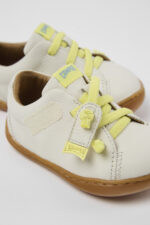 Peu White leather shoes for kids