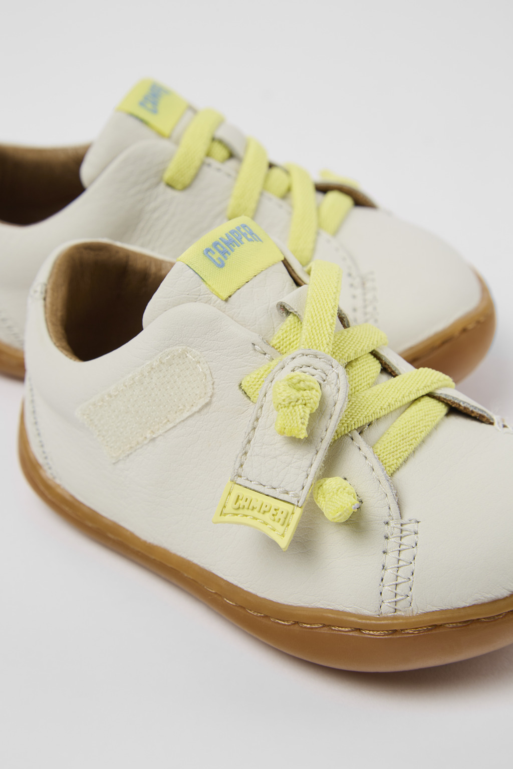 Peu White leather shoes for kids