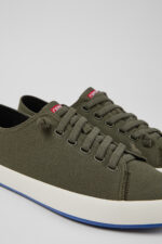Andratx Green Textile Sneakers for Men.