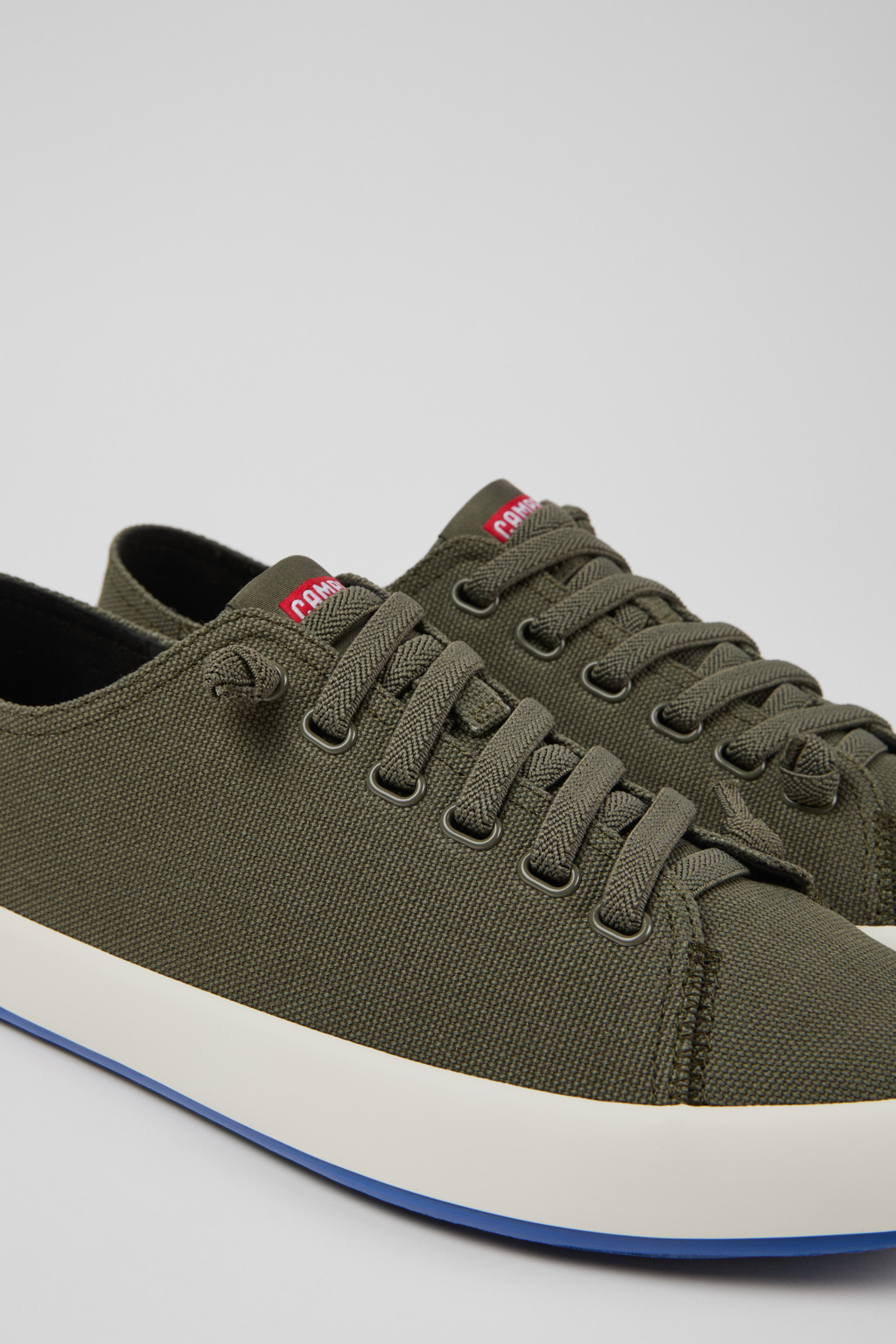 Andratx Green Textile Sneakers for Men.
