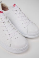 Runner White Leather Sneakers for Men.