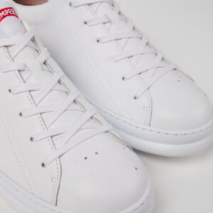 Runner White Leather Sneakers for Men.