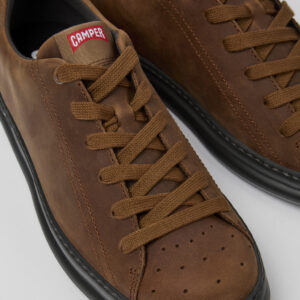 Runner Brown leather sneakers for men