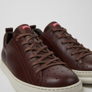 Runner Brown Leather Sneakers for Men.