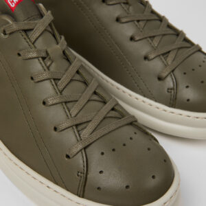 Runner Green Leather Sneakers for Men.
