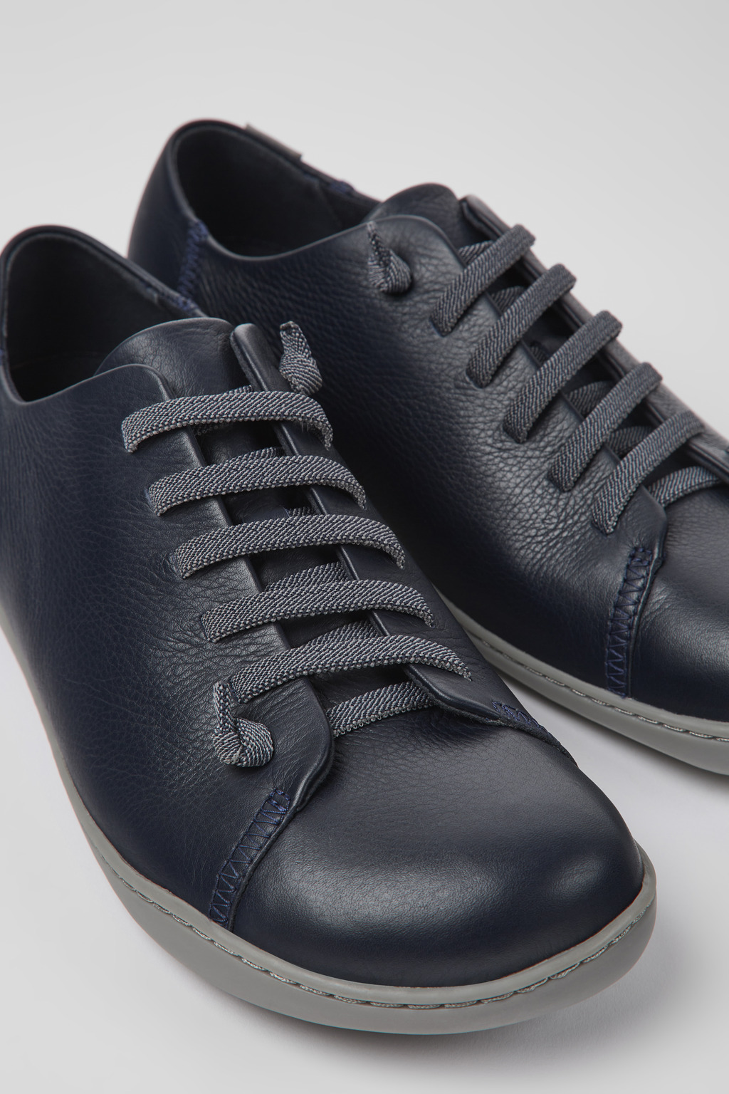 Peu Blue leather shoes for men
