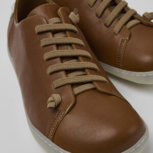 Peu Brown Leather Basket for Men