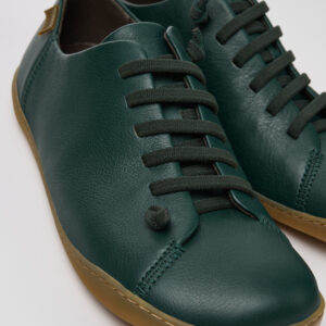 Peu Green Leather Shoes for Men.