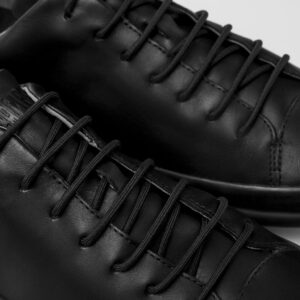 Chasis Sport Black Leather Shoes for Men.