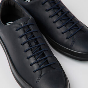 Chasis Navy blue leather shoes for men