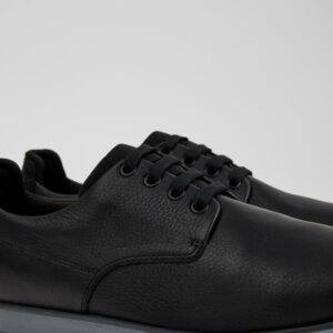 Smith Black Leather and Textile Shoes for Men.