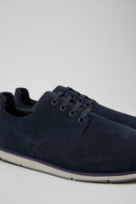 Smith Blue Leather and Textile Shoes for Men.
