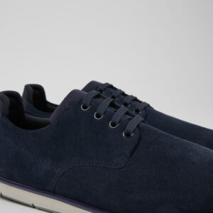 Smith Blue Leather and Textile Shoes for Men.