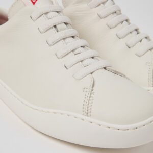Peu Touring White Leather Sneakers for Men.