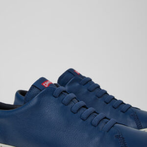 Peu Touring Blue Leather Sneakers for Men.