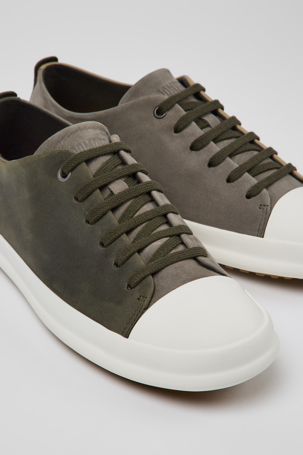 Twins Multicolor Nubuck and Leather Shoes for Men.