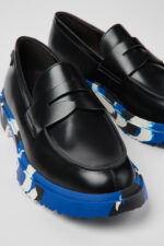 Walden Black Leather Moccasin for Men