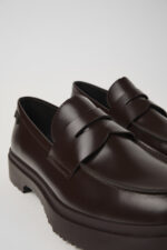 Walden Brown leather loafers for men