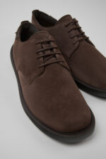 Wagon Brown Nubuck Shoes for Men.