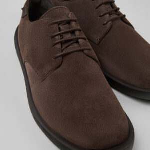 Wagon Brown Nubuck Shoes for Men.