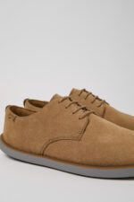 Wagon Brown Nubuck Men's Shoes.