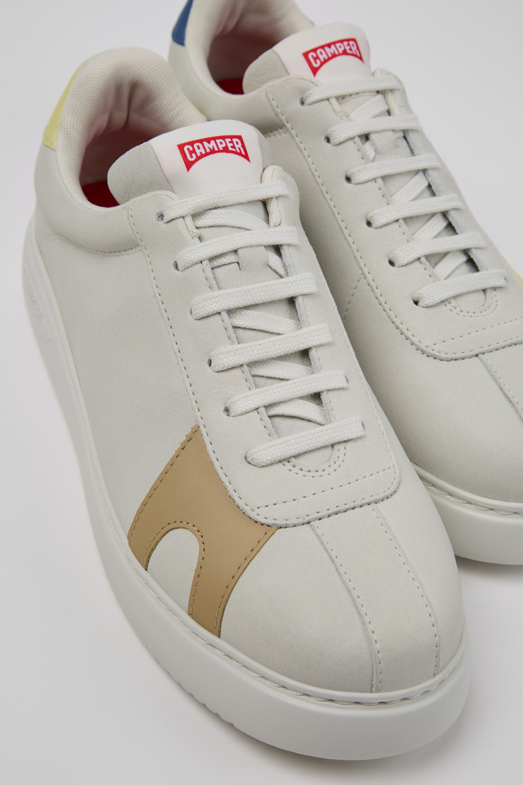 Twins Multicolor Leather Sneakers for Men.