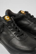 Runner K21 Black leather sneakers for men